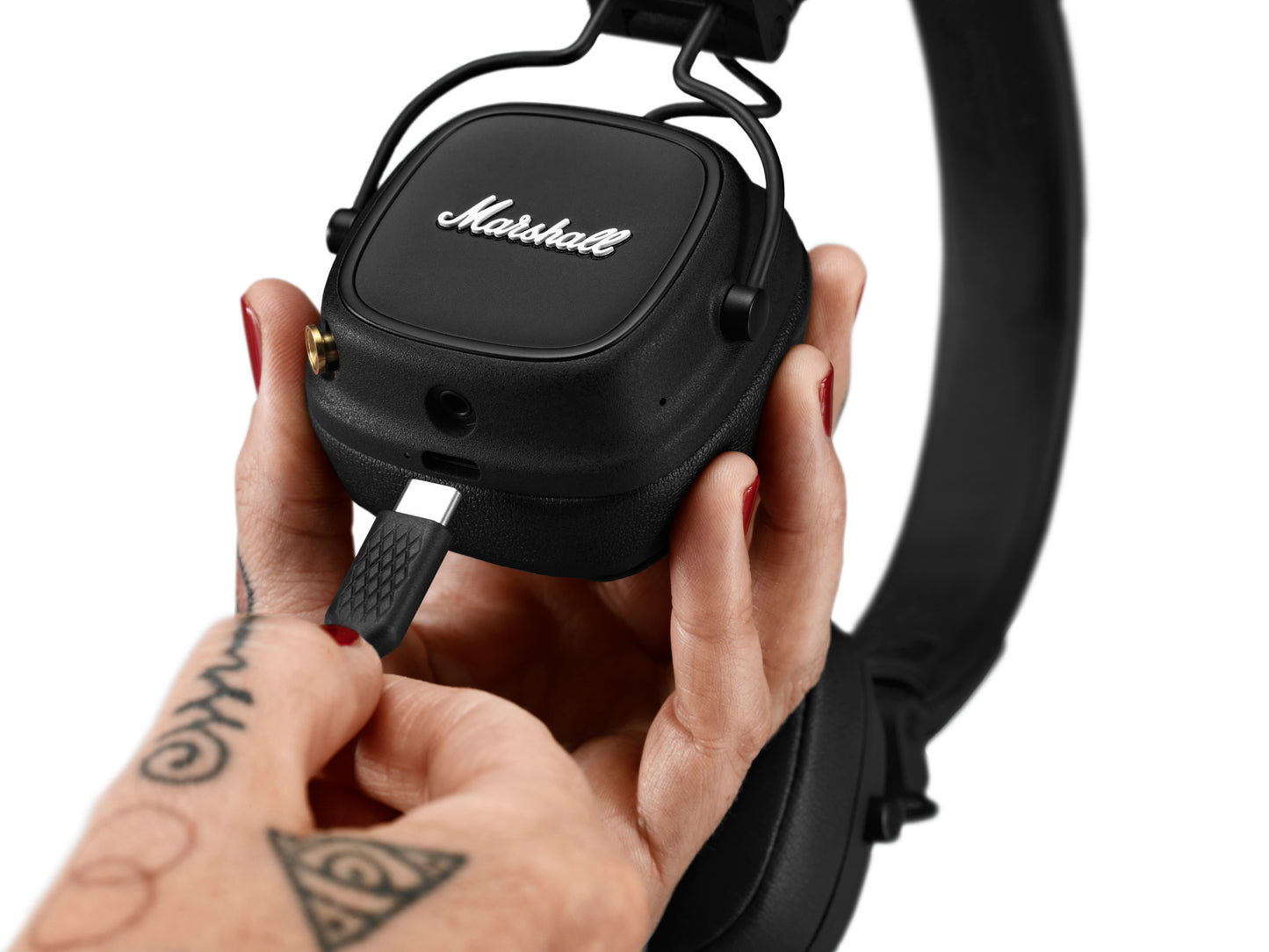 Marshall Major IV - Bluetooth Čierne slúchadlá