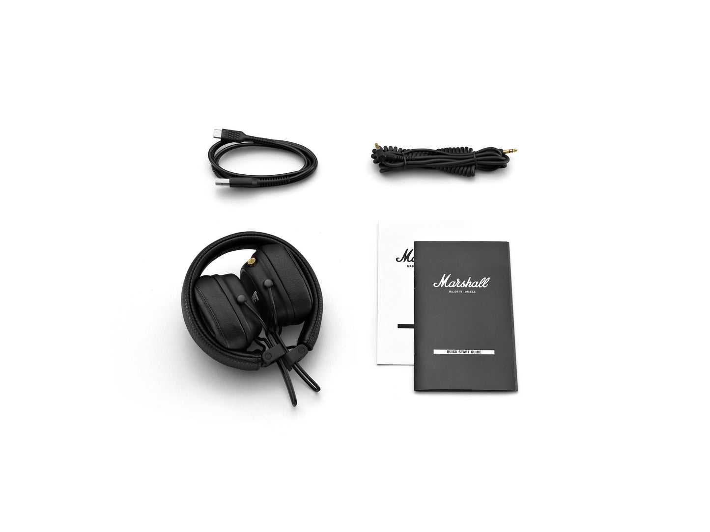 Marshall Major IV - Bluetooth Čierne slúchadlá