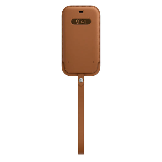 Apple iPhone 12|12 Pro Leather Sleeve with MagSafe - Saddle Brown