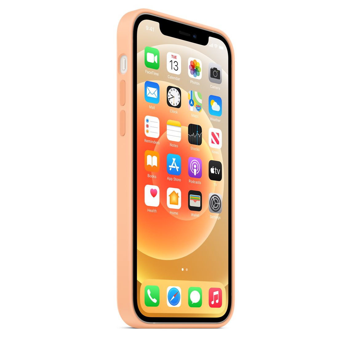 Apple iPhone 12/12 Pro Silicone Case with MagSafe - Cantaloupe (Seasonal Spring2021)