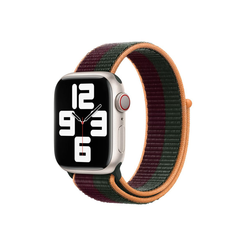 41mm Dark Cherry/Forest Green Sport Loop - Regular