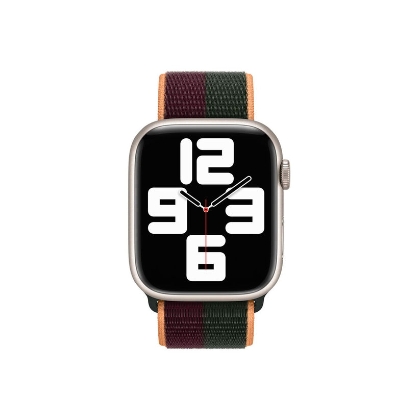 41mm Dark Cherry/Forest Green Sport Loop - Regular
