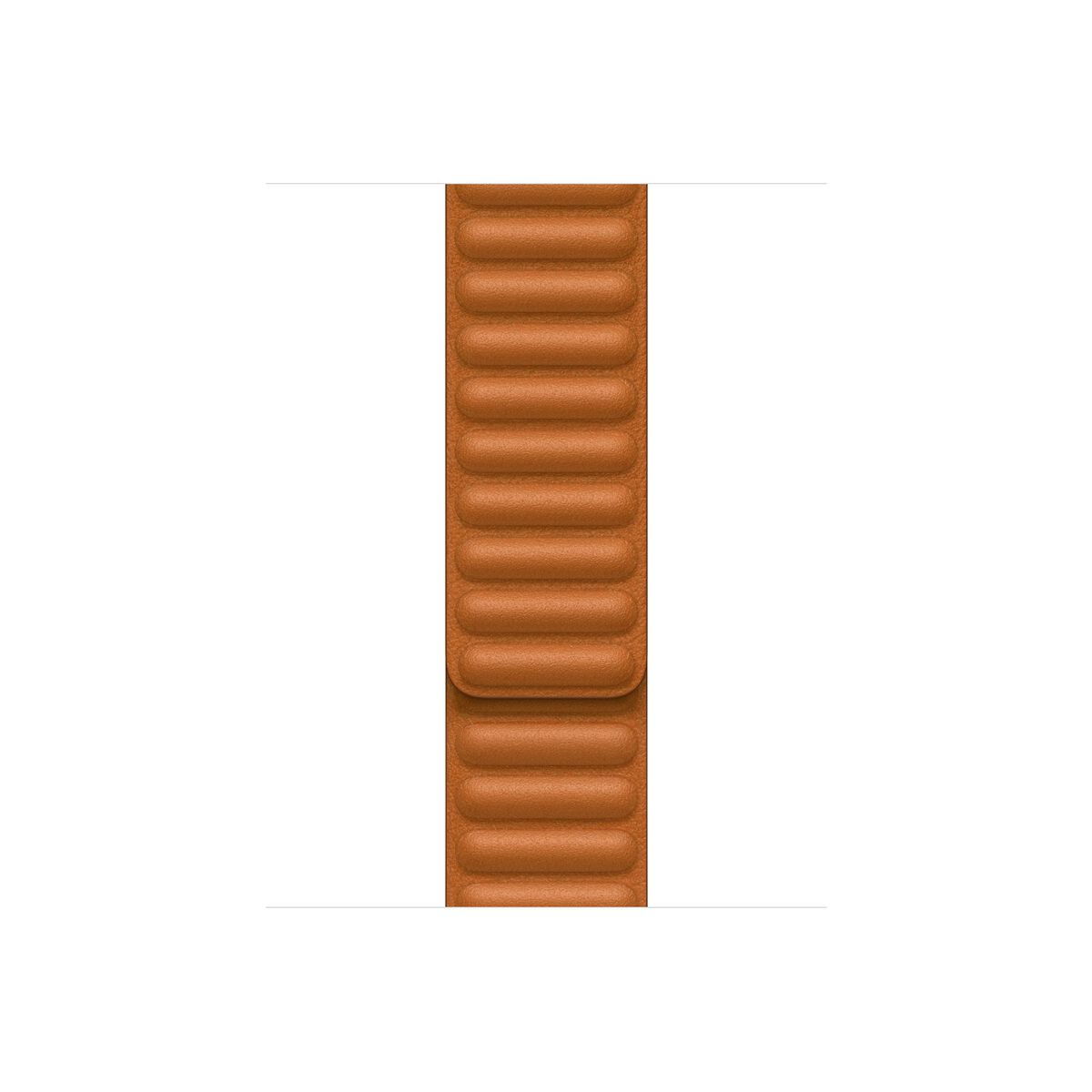 41mm Golden Brown Leather Link - S/M