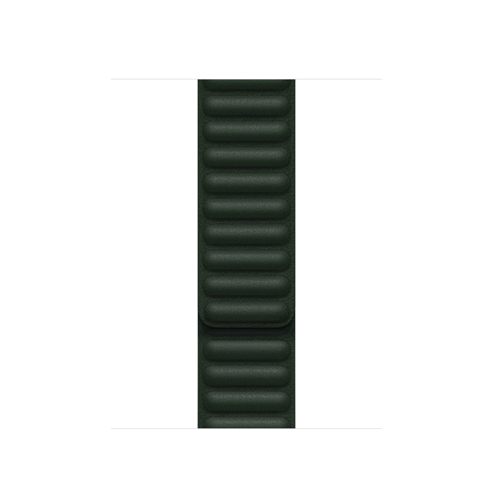 41mm Sequoia Green Leather Link - M/L