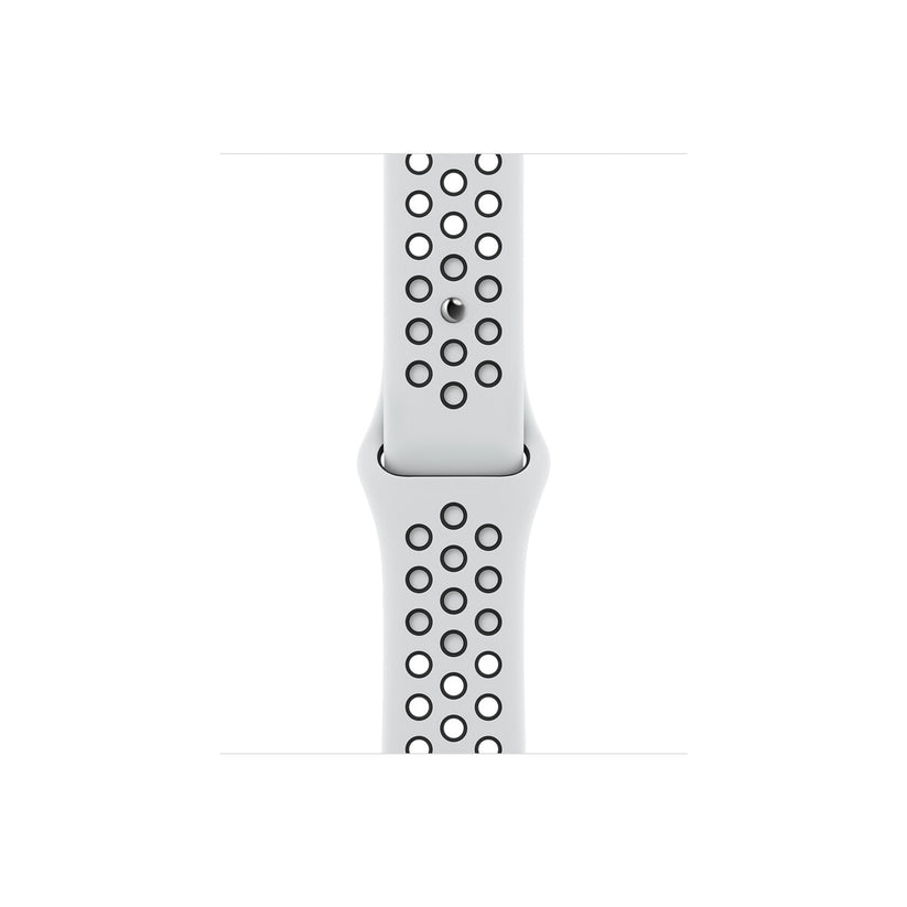 41mm Pure Platinum/Black Nike Sport Band - Regular