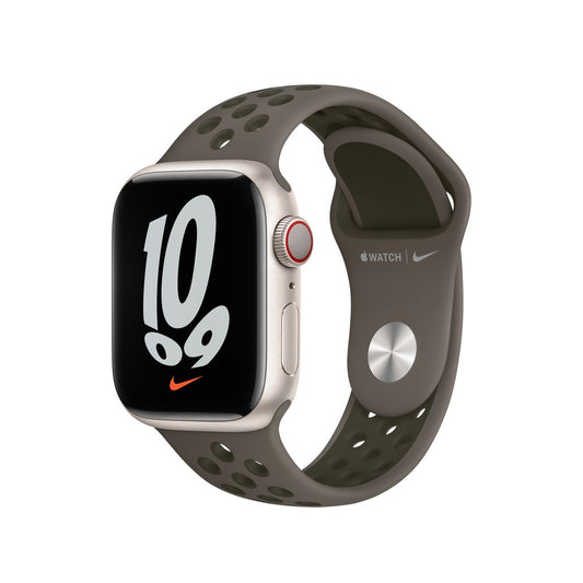41mm Midnight Olive Gray/Cargo Khaki Nike Sport Band - Regular