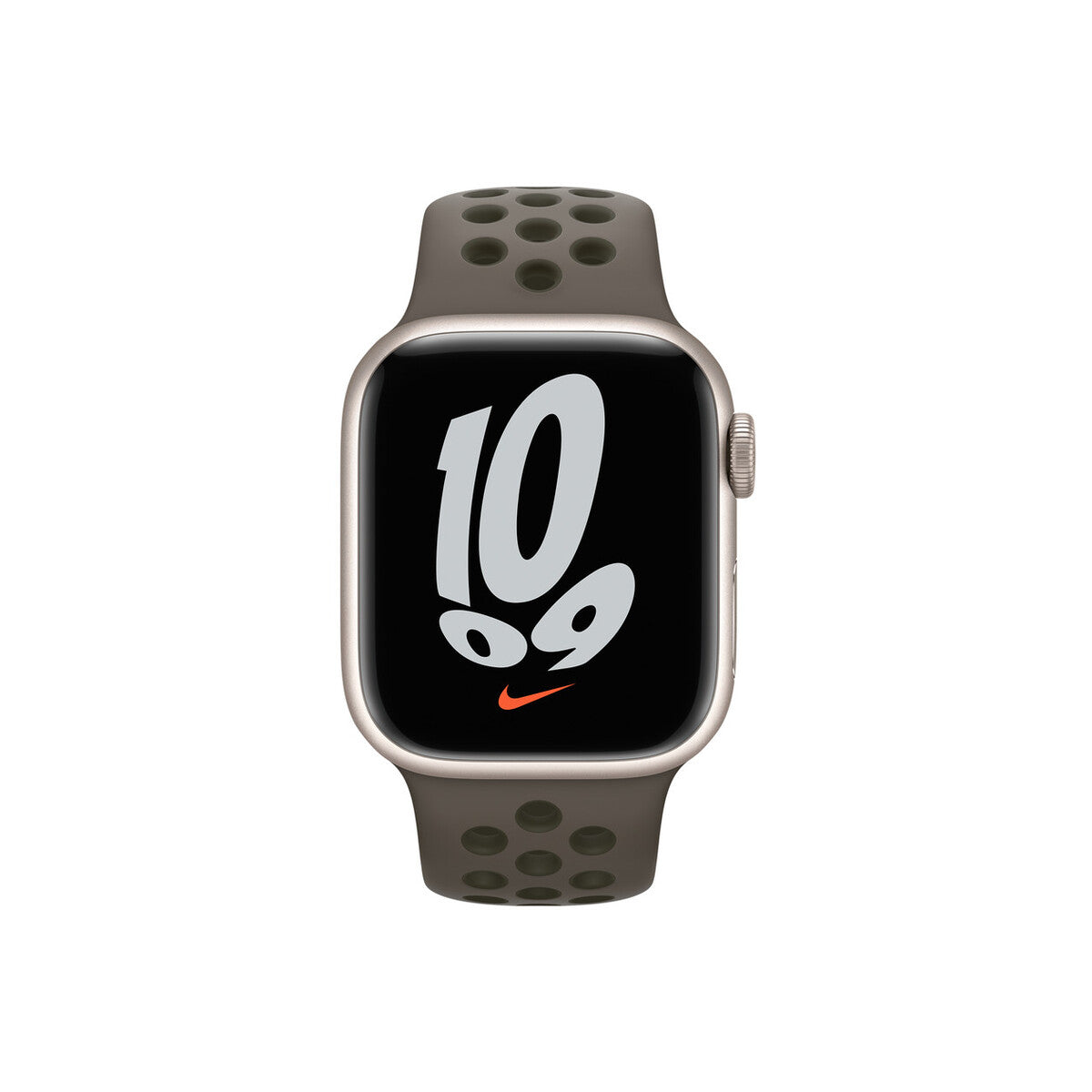41mm Midnight Olive Gray/Cargo Khaki Nike Sport Band - Regular
