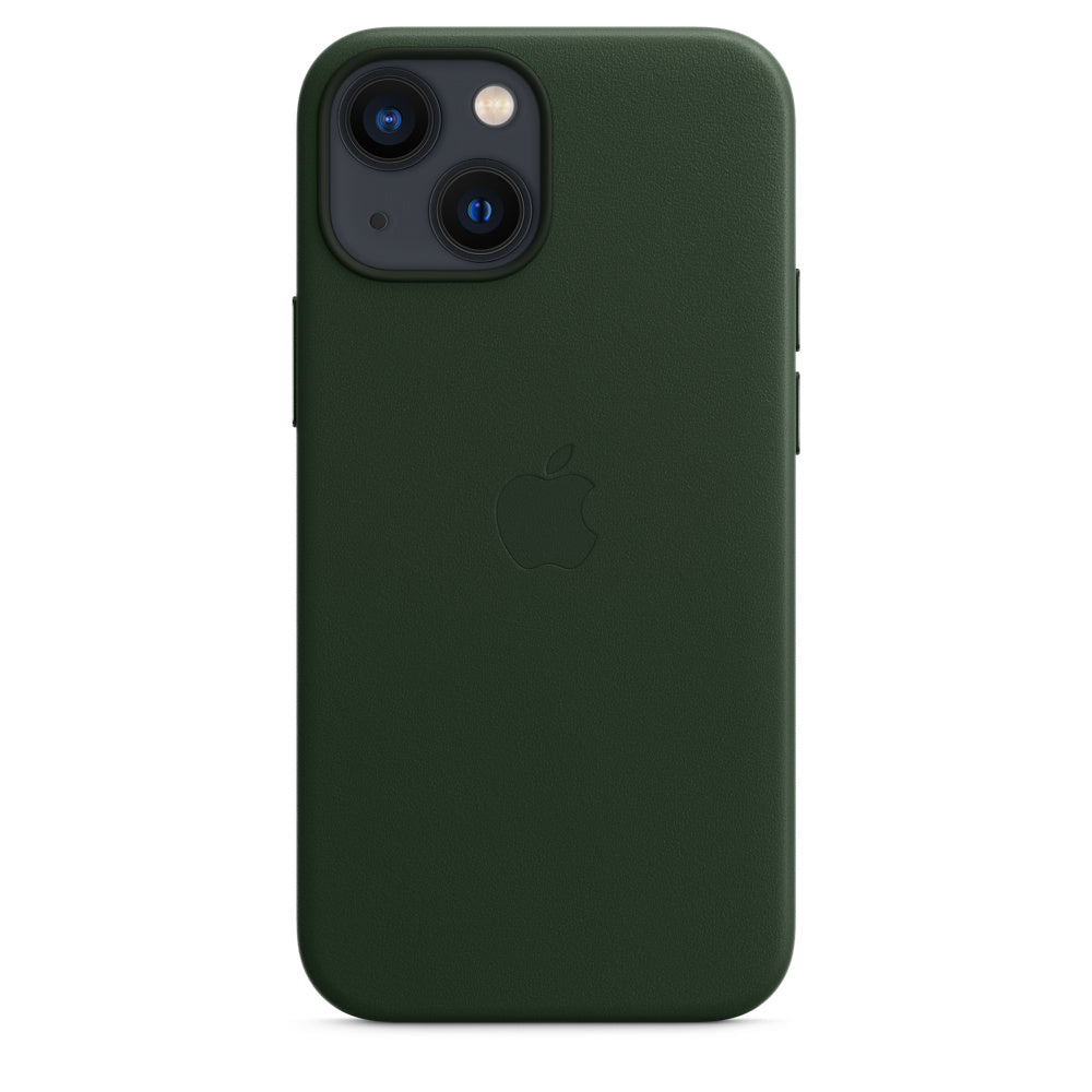 iPhone 13 mini Leather Case with MagSafe - Sequoia Green
