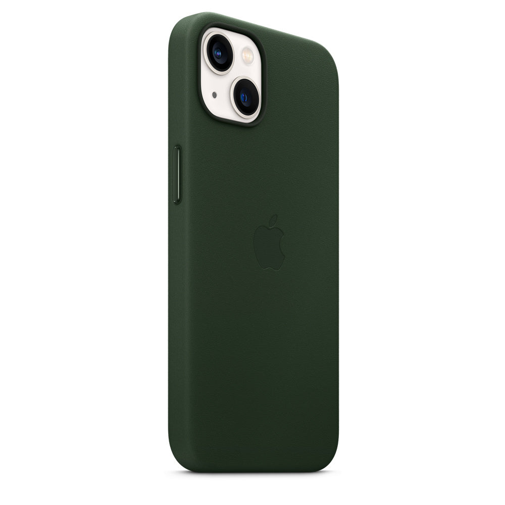 iPhone 13 Leather Case with MagSafe - Sequoia Green