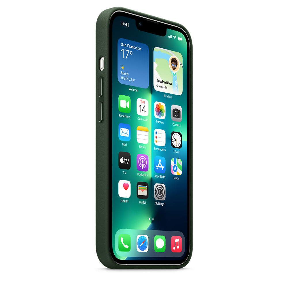 iPhone 13 Pro Leather Case with MagSafe - Sequoia Green