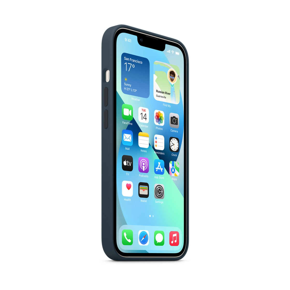 iPhone 13 Silicone Case with MagSafe - Abyss Blue