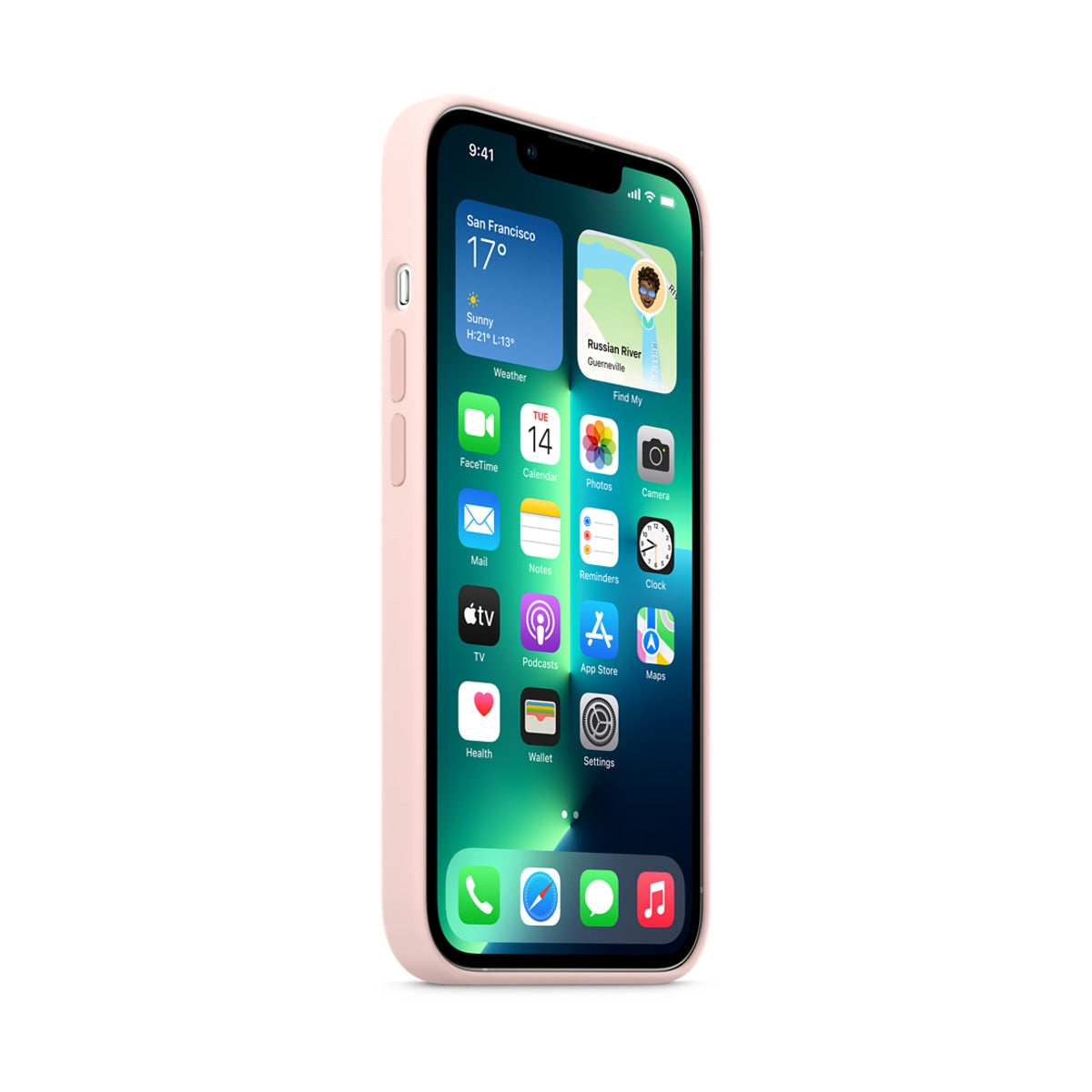 iPhone 13 Pro Silicone Case with MagSafe - Chalk Pink