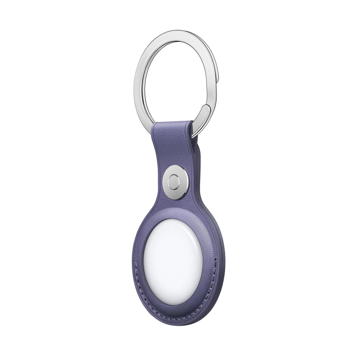 AirTag Leather Key Ring - Wisteria