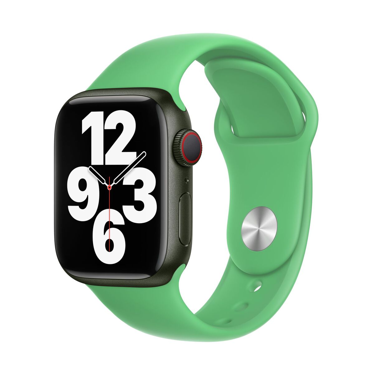 Apple Watch 41mm Band: Bright Green Sport Band - Regular (Seasonal Spring 2022)