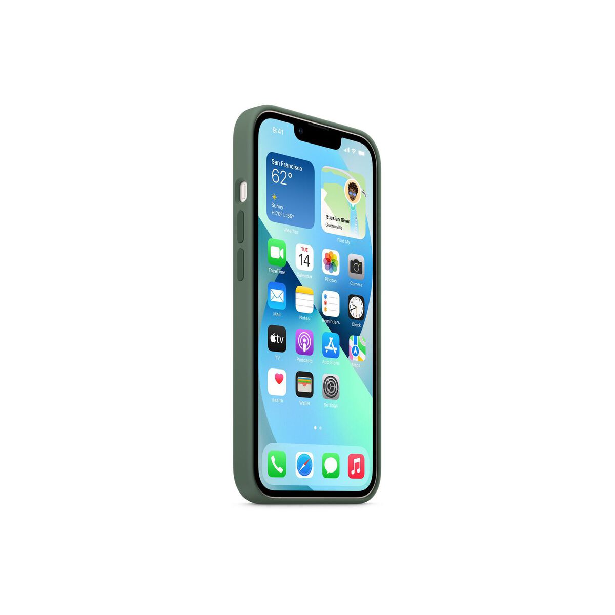 Apple iPhone 13 Silicone Case s MagSafe - Eucalyptus (Seasonal Spring 2022)