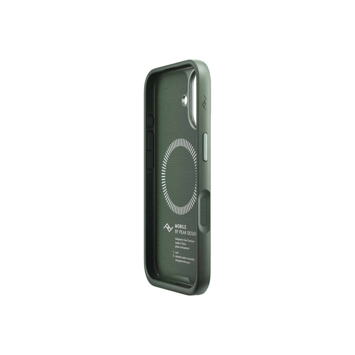Kryt pre iPhone 16 Peak Design Mobile Everyday Fabric Case - šalviovo zelený