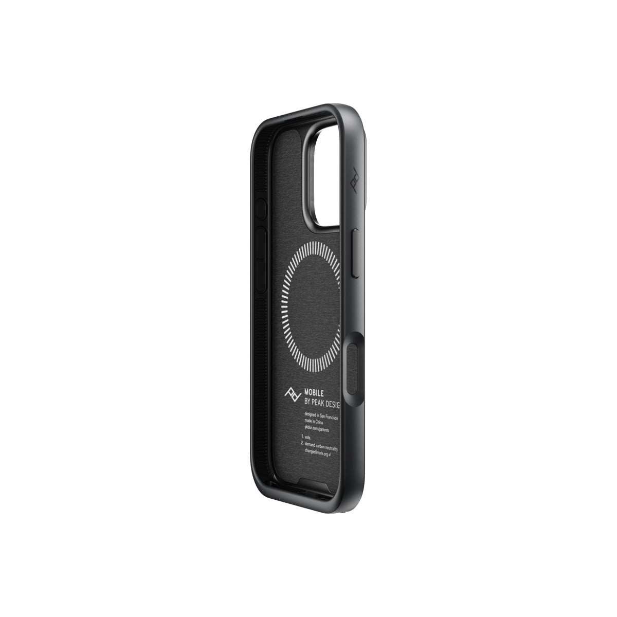 Kryt pre iPhone 16 Pro Peak Design Mobile Everyday Fabric Case - tmavo šedý