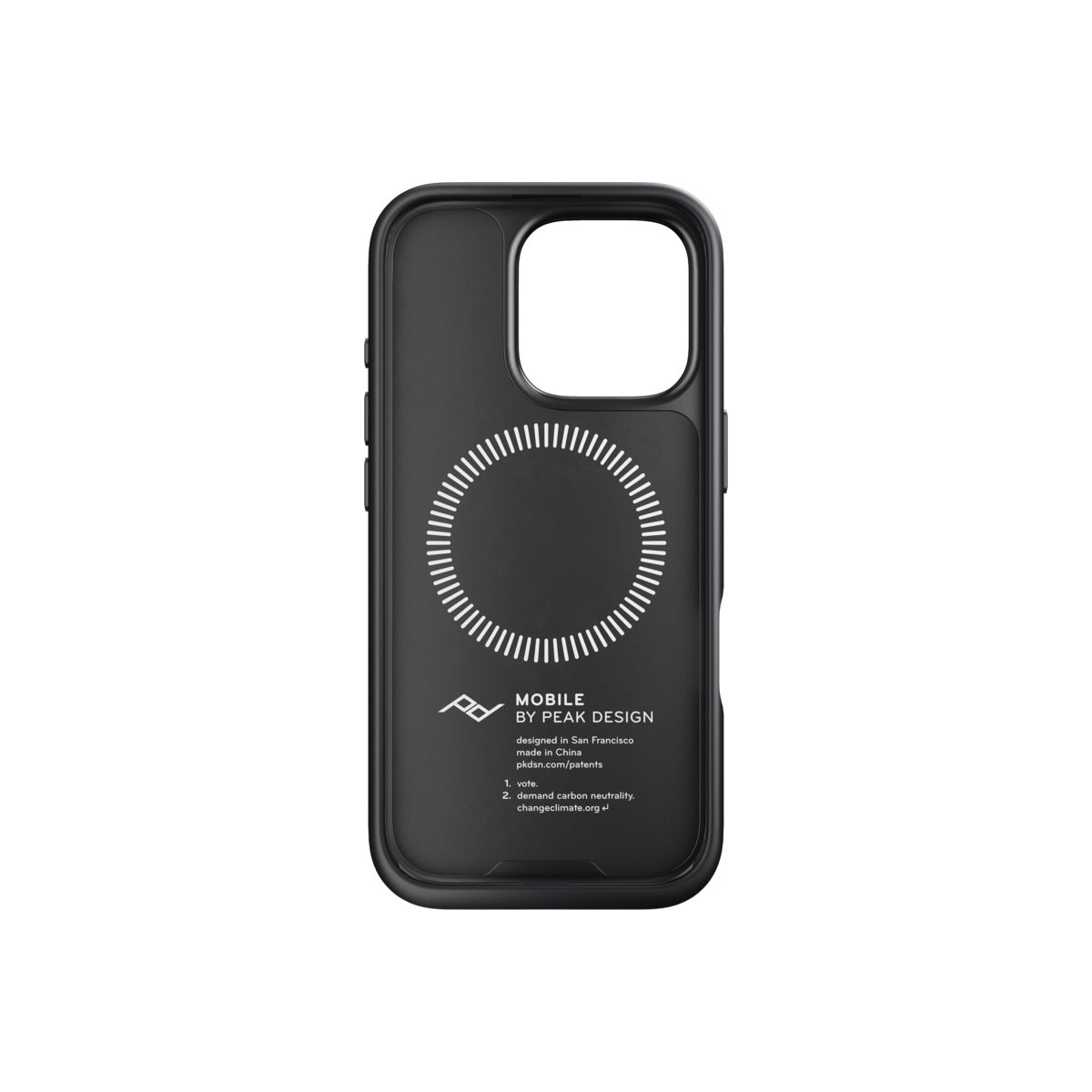 Kryt pre iPhone 16 Pro Peak Design Mobile Everyday Clarino Case - čierny