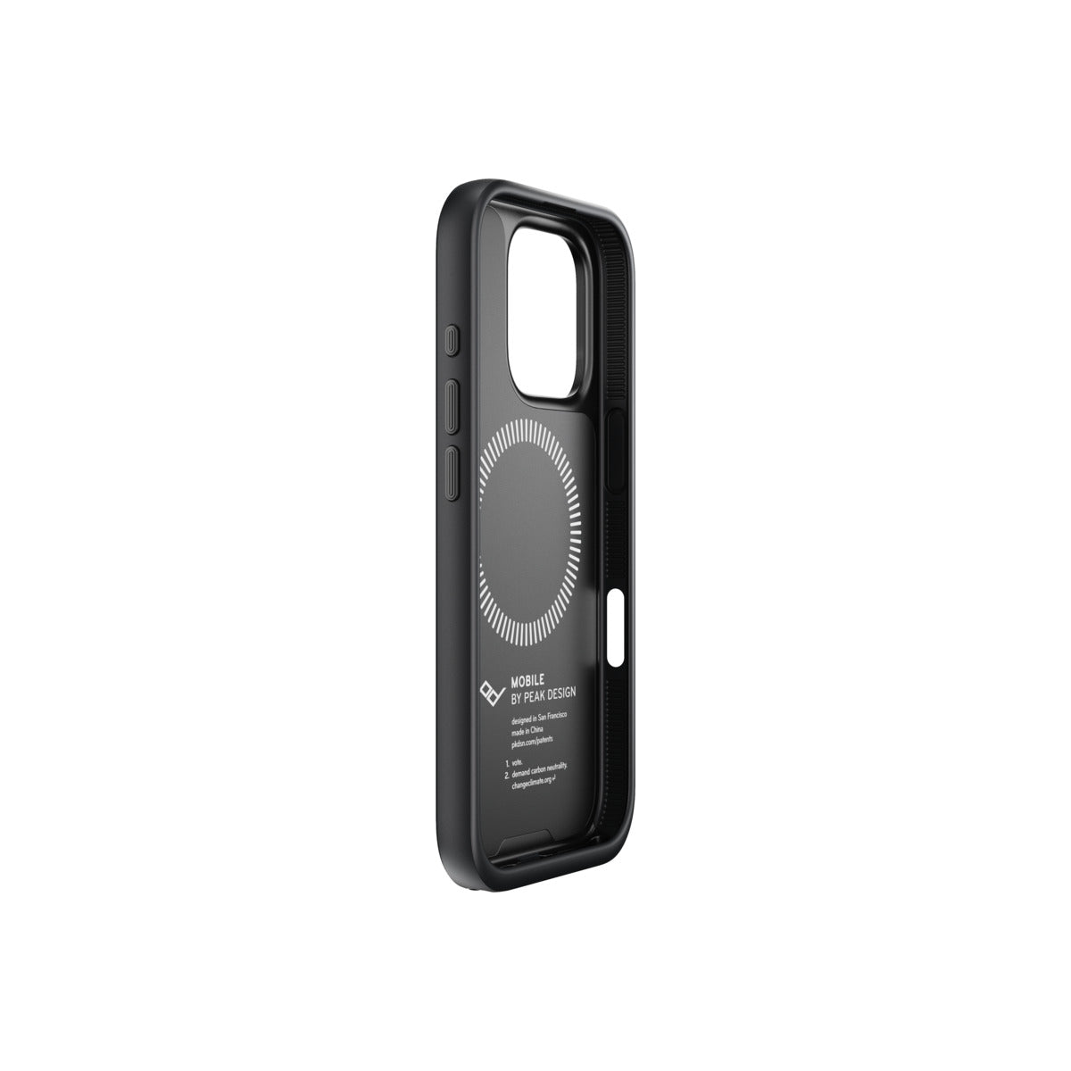 Kryt pre iPhone 16 Pro Peak Design Mobile Everyday Clarino Case - čierny