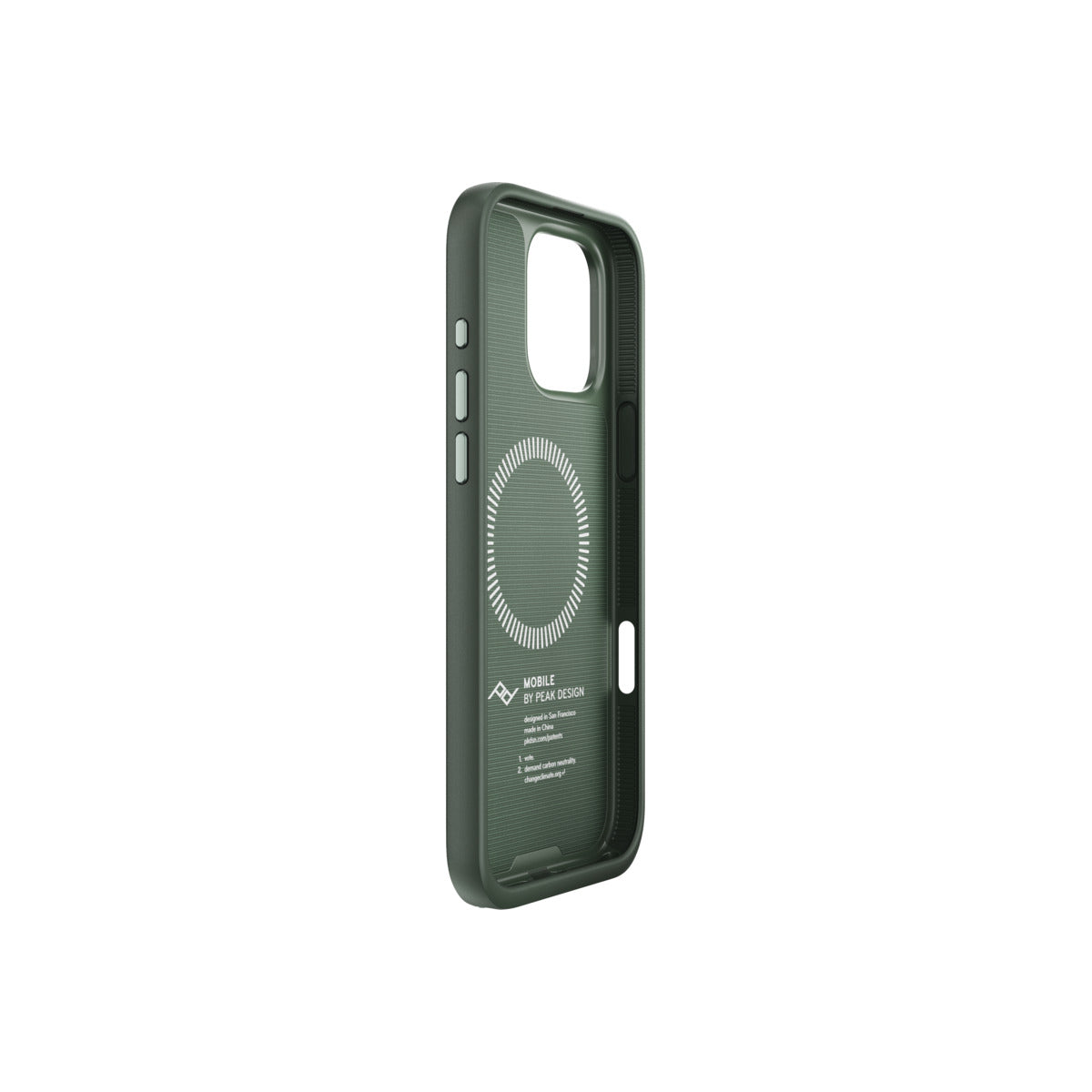 Kryt s pútkom pre iPhone 16 Pro Max Peak Design Mobile Everyday Loop Case - šalviovo zelený