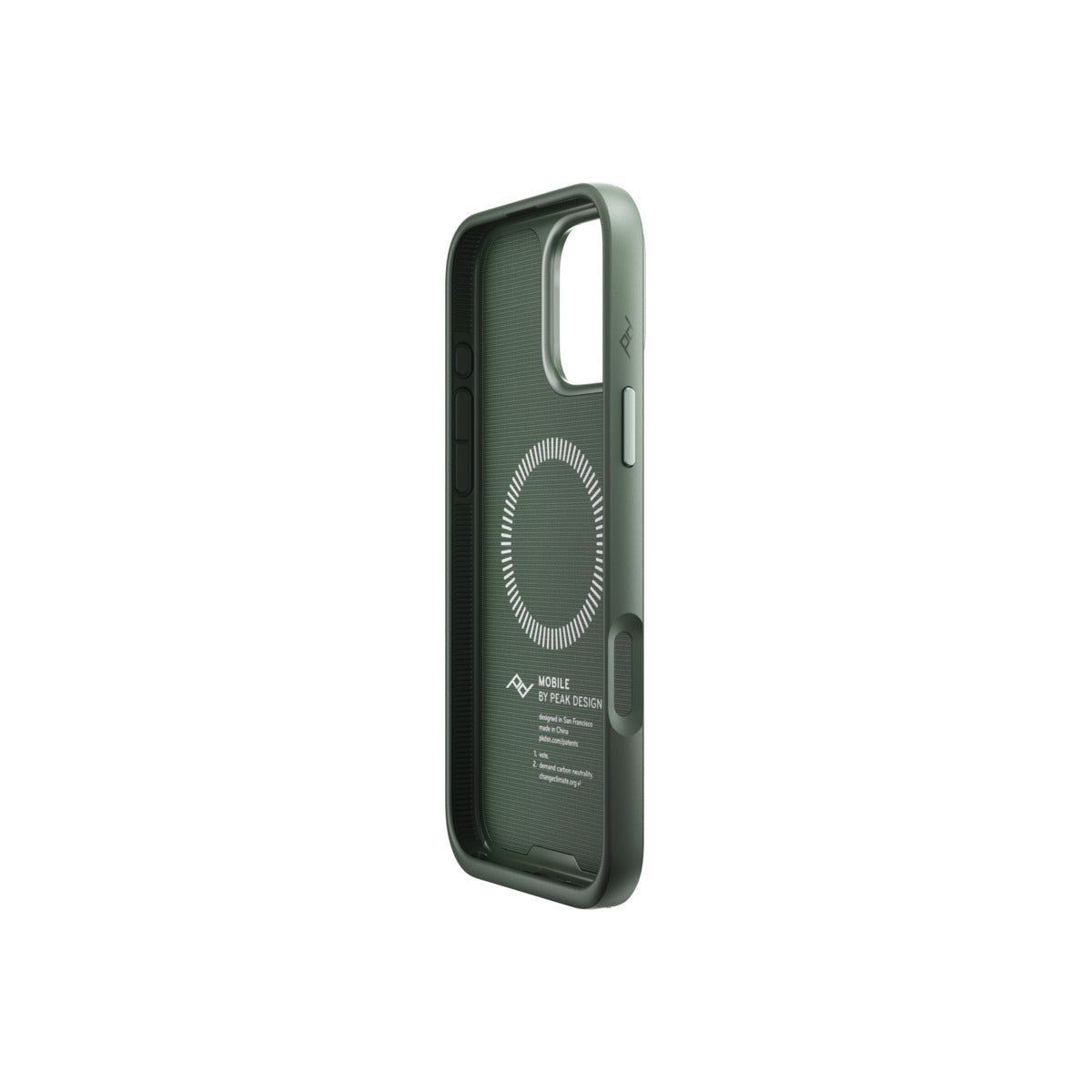 Kryt pre iPhone 16 Pro Max Peak Design Mobile Everyday Fabric Case - šalviovo zelený