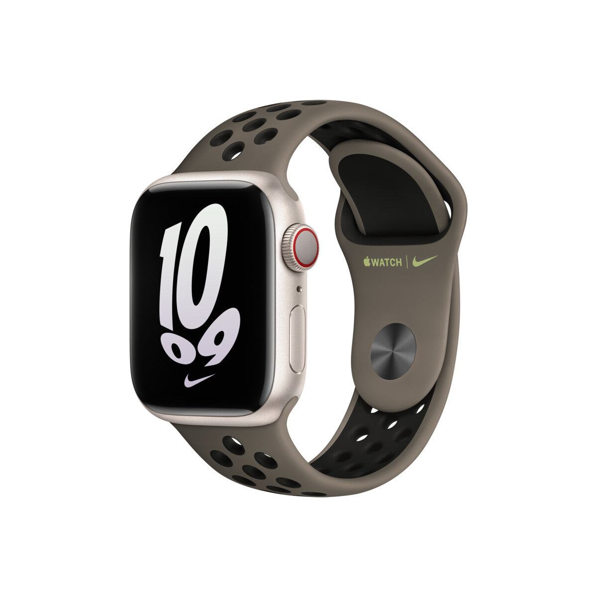 Apple Watch 41mm Nike Band: Olive Grey/Black Nike Sport Band