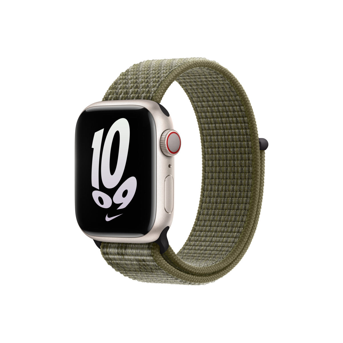 Apple 41mm Sequoia/Pure Platinum Nike Sport Loop