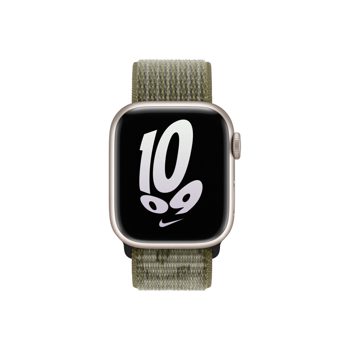 Apple 41mm Sequoia/Pure Platinum Nike Sport Loop