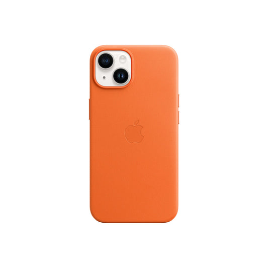 Apple iPhone 14 Leather Case s MagSafe - Orange