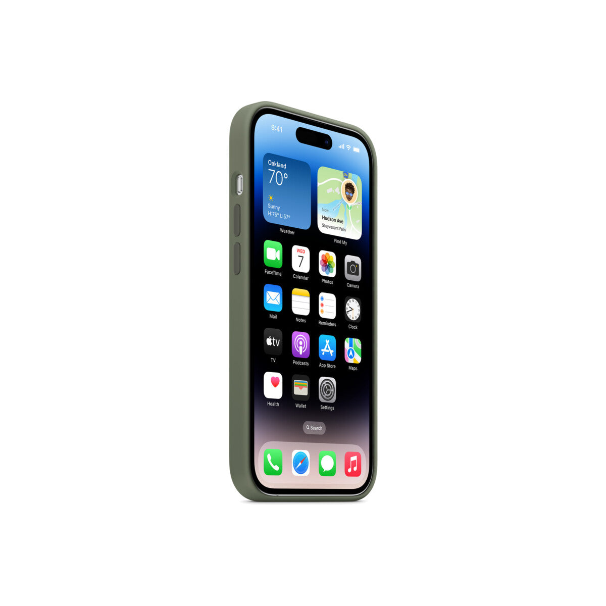 Apple iPhone 14 Pro Silicone Case s MagSafe - Olive