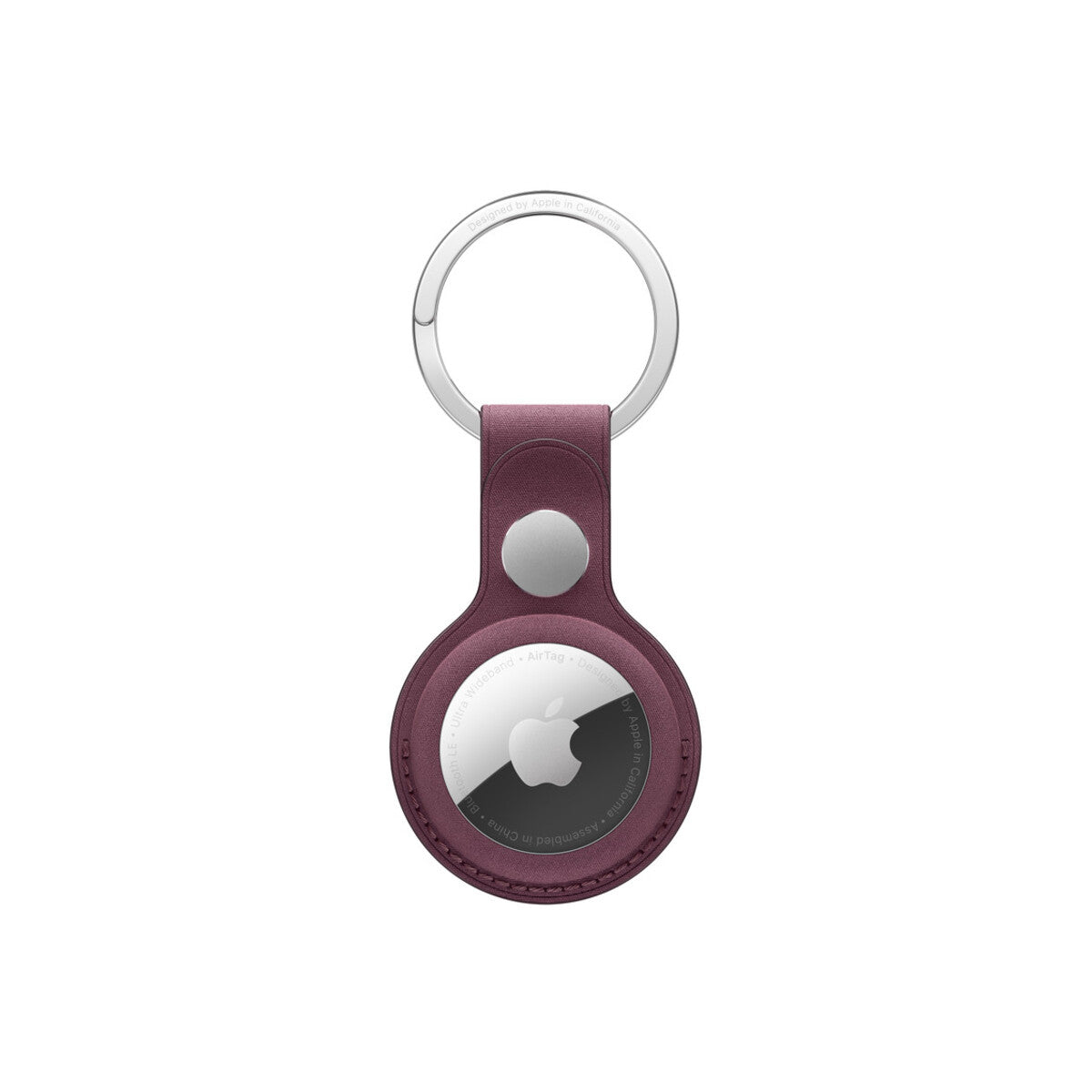 AirTag FineWoven Key Ring - Mulberry