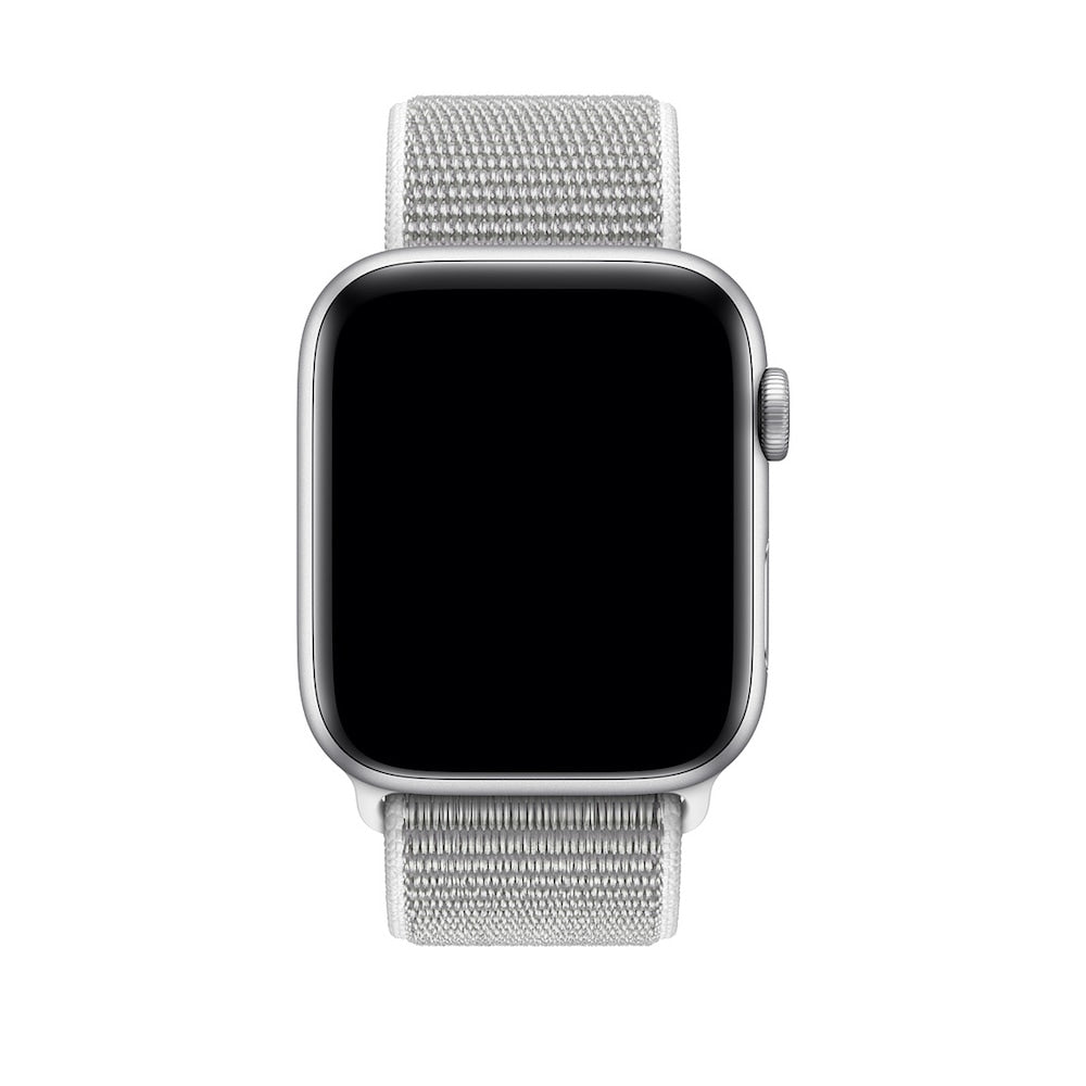 Apple Watch remienok 44mm prevliekací mušľovo biely