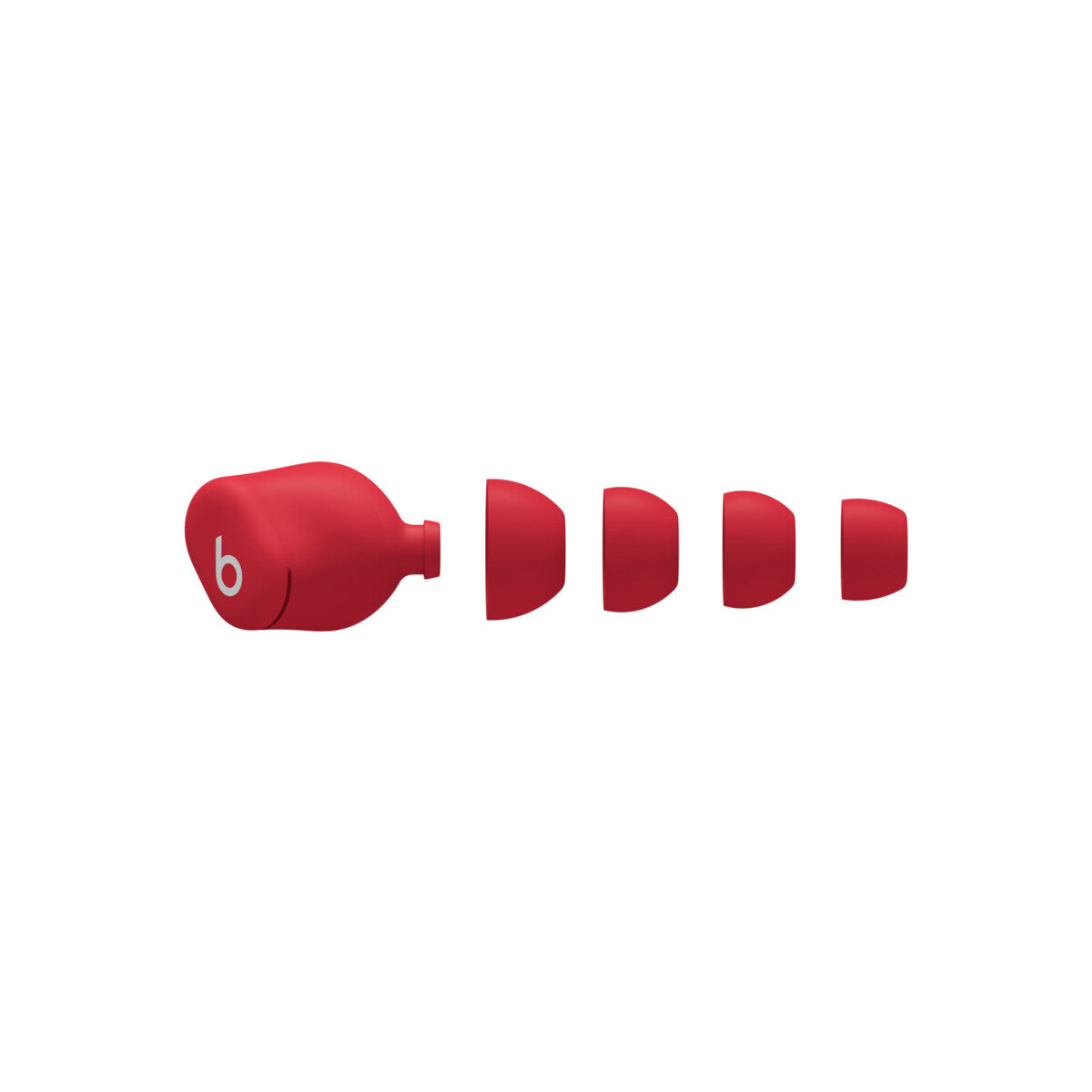 Bezdrôtové slúchadlá Beats Solo Buds – priehľadná červená