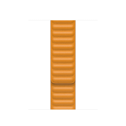 41mm Golden Brown Leather Link - M/L