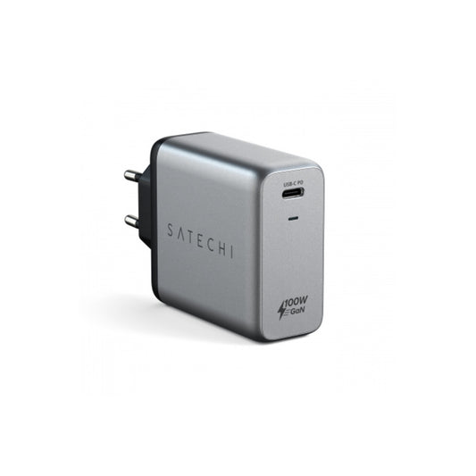 Satechi 100W USB-C PD Wall Charger Gallium Nitride (GaN) charging - Space Grey