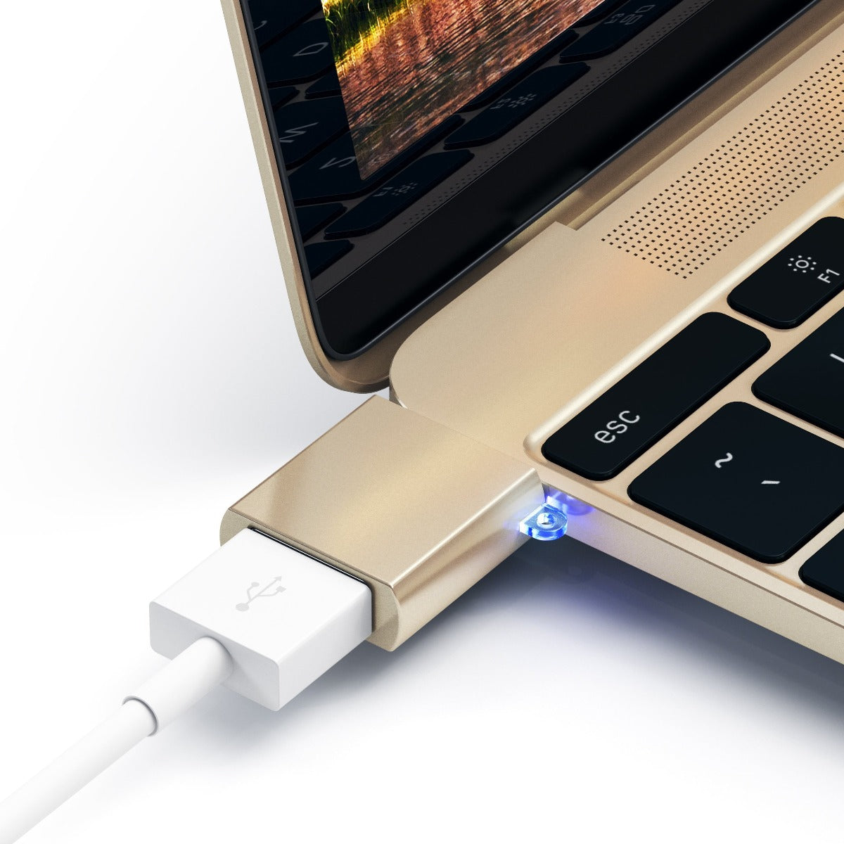 Satechi Type C - Type A USB 3.0 Adapter-gold