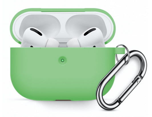 Innocent California silikónový obal s karabínou pre AirPods Pro- Zelený