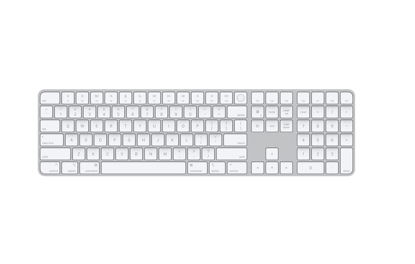 Apple Magic Keyboard (2021) s Touch ID a Numerickou časťou - Slovenská