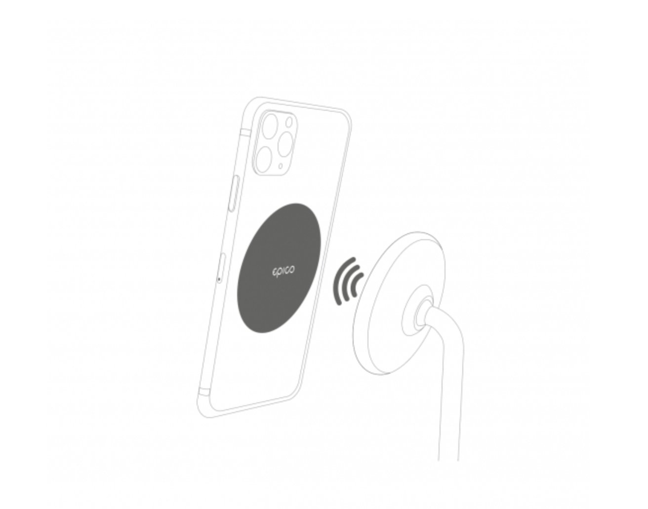 Epico Magnetic Sticker + Location stickers (iPhone 12 series, iPhone 11 series