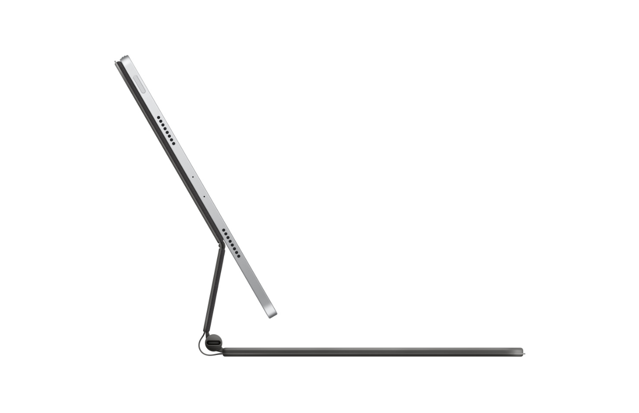 Apple Magic Keyboard pre iPad Pro 11-palcový (4. generácie) a iPad Air (5. generácie) - Ukrajinská - Čierna (Otvorená)