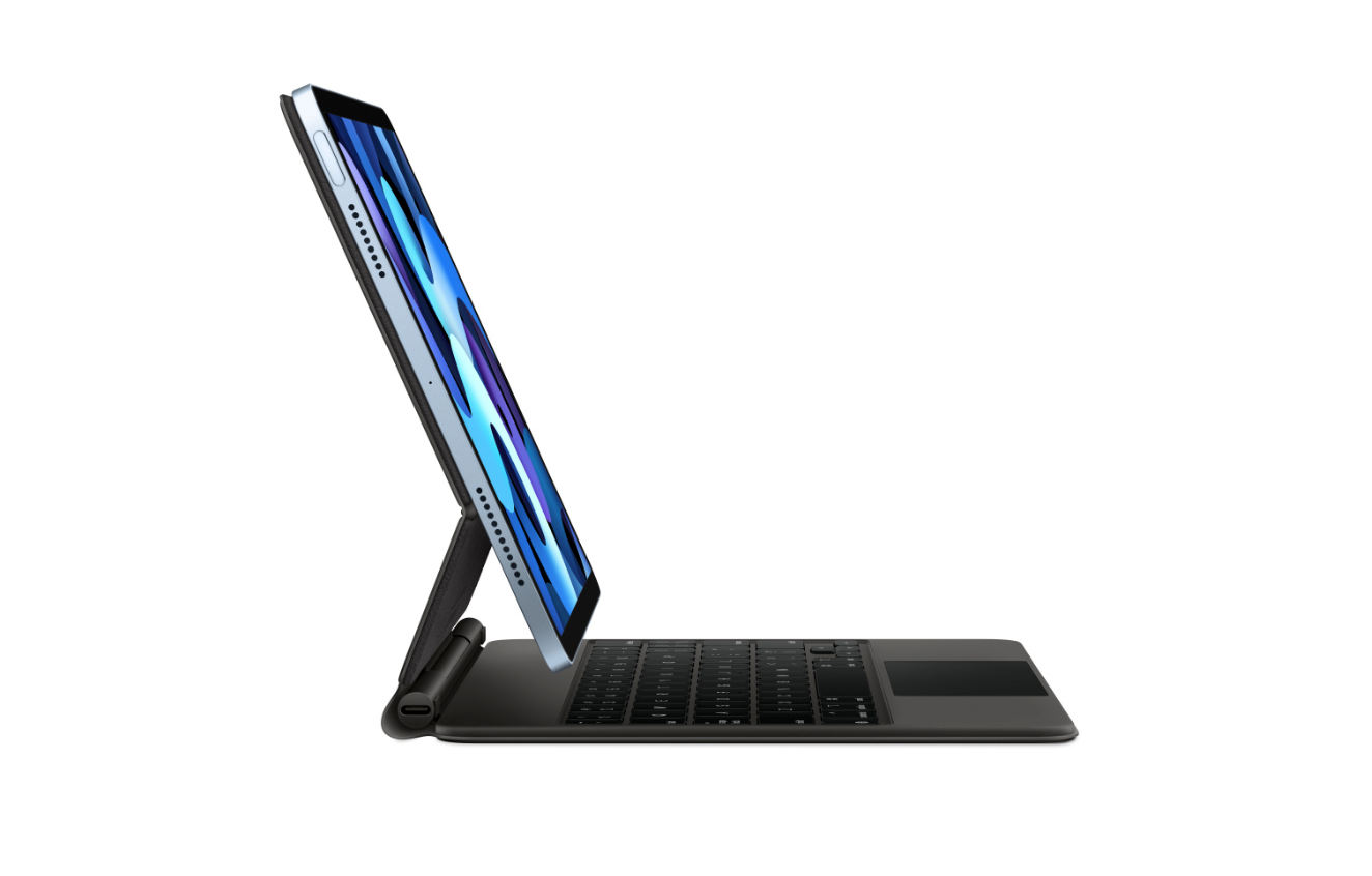 Apple Magic Keyboard pre iPad Pro 11-palcový (4. generácie) a iPad Air (5. generácie) - Ukrajinská - Čierna (Otvorená)