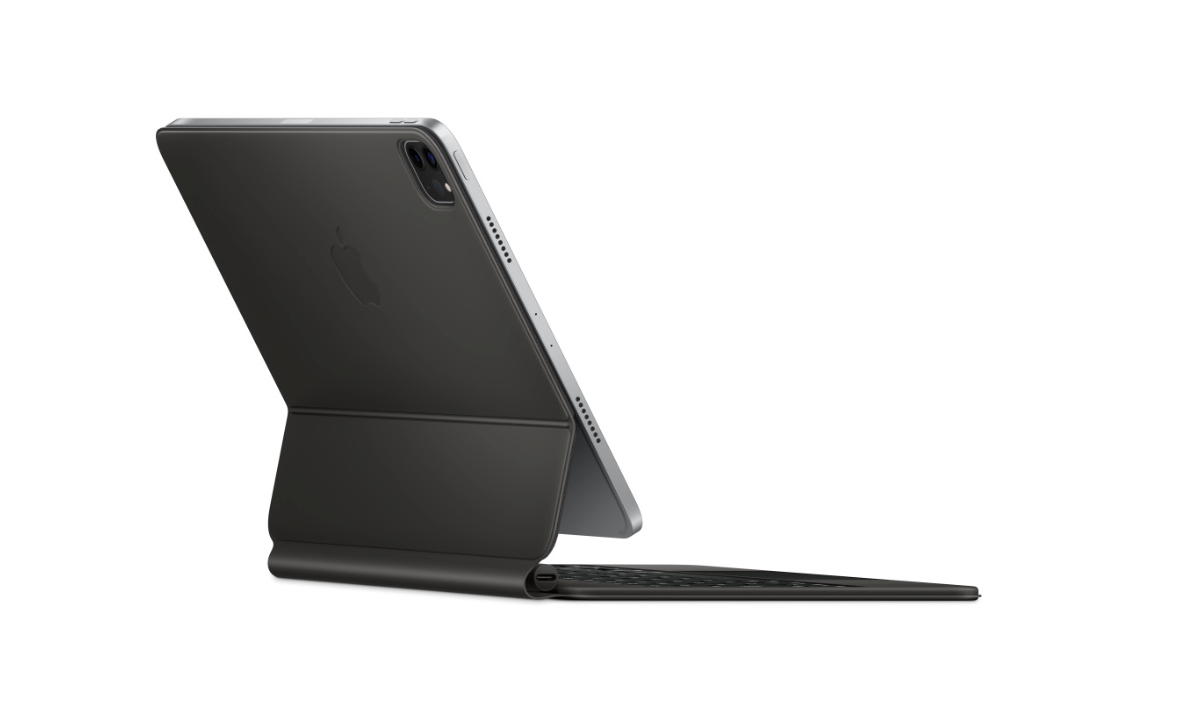 Apple Magic Keyboard pre iPad Pro 11-palcový (4. generácie) a iPad Air (5. generácie) - Ukrajinská - Čierna (Otvorená)