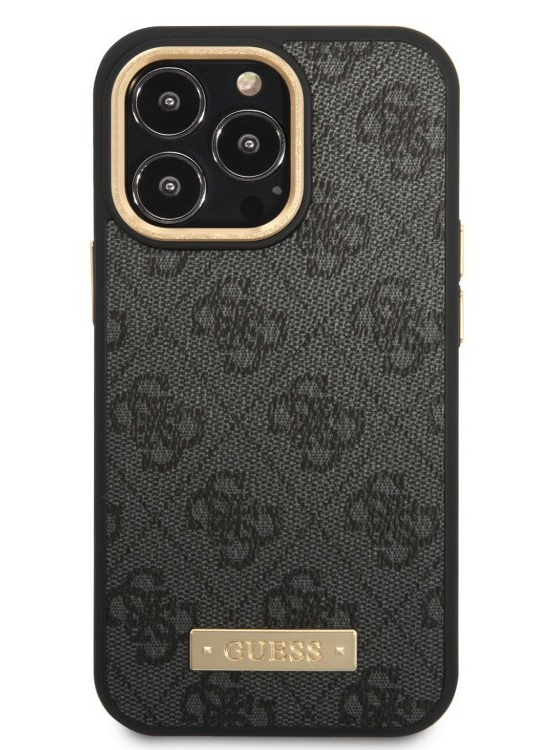 Guess PU 4G MagSafe Case for iPhone 14 Pro - Black