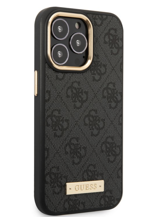 Guess PU 4G MagSafe Case for iPhone 14 Pro - Black