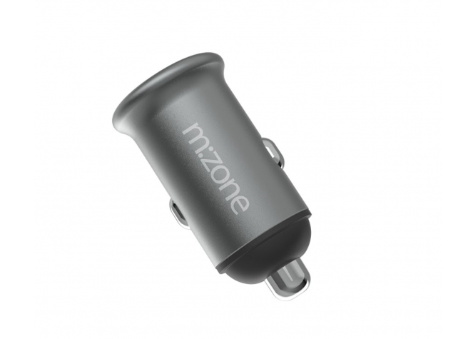 m:zone 20W USB-C nabíjačka do auta - vesmírne šedá
