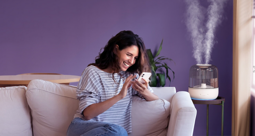 Inteligentný zvlhčovač vzduchu AIRVERSA AH1 Pebble Grey