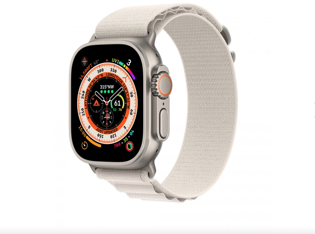 Innocent Alpine Fabric Loop remienok pre Apple Watch Ultra 49 mm - Hviezdne biela