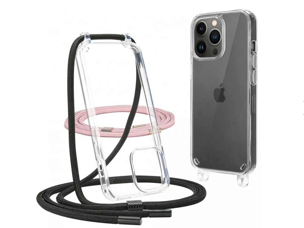 Innocent Crystal Air Crossbody obal so šnúrkou pre iPhone 14 Plus