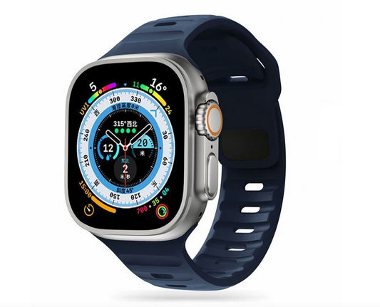 Innocent Active Rugged Silicone remienok pre Apple Watch 42/44/45/49 mm - Polnočná modrá