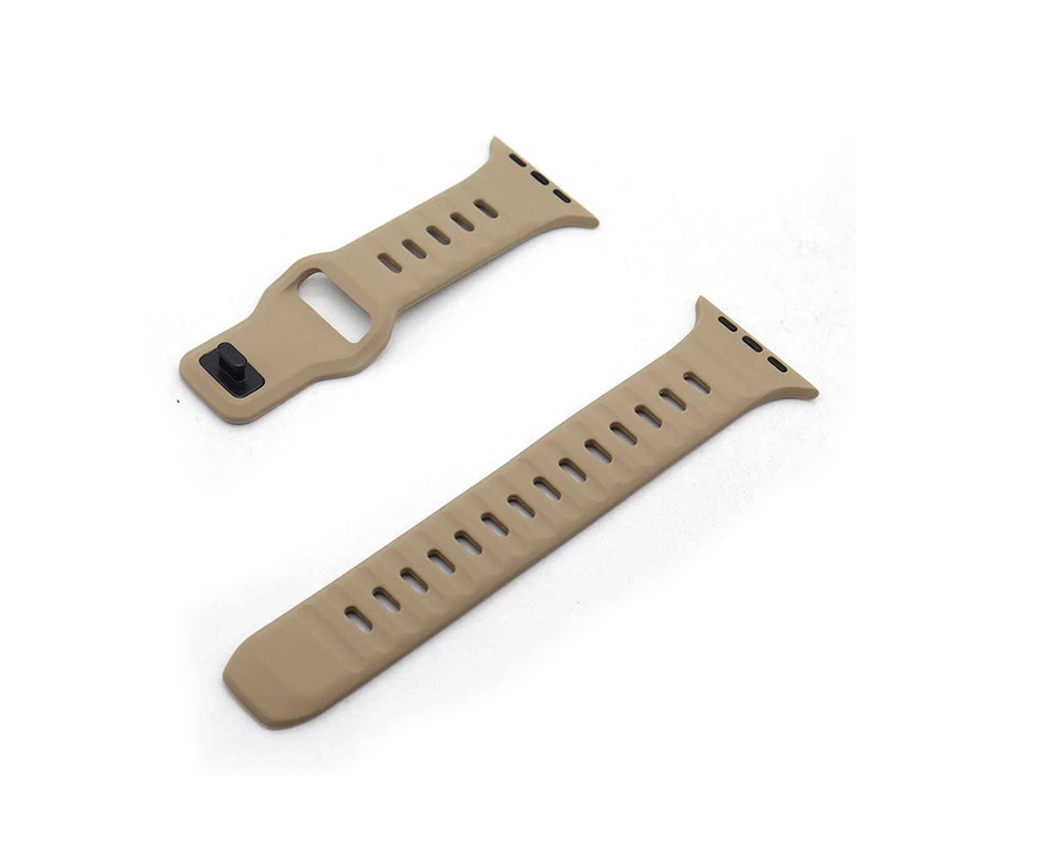 Innocent Active Rugged Silicone remienok pre Apple Watch 44/45/46/49mm - Piesková žltá